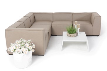 Selma Allwetter Sofa - Outdoor Sofa sandbraun