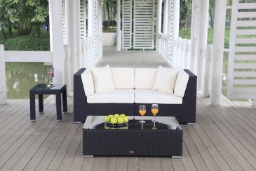 Rattan Gartenmöbel Sunrise Rattan Sofa