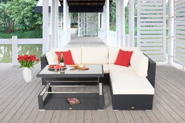 Rattan Lounge Gartenmöbel Stella