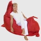 Rot Loungepillow - Sitzsack 140cm x 180cm